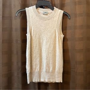 J. Crew 100% Cashmere Tan Sweater Vest size XS